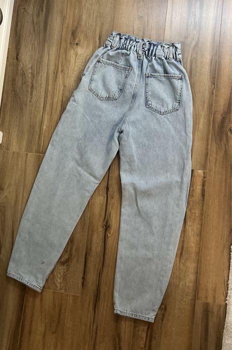Сини дънки с ластик Zara denim