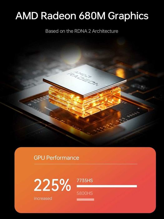 Mini PC Мини Пк MINISFORUM Venus UM773 Lite AMD Ryzen7 7735HS 16/500GB