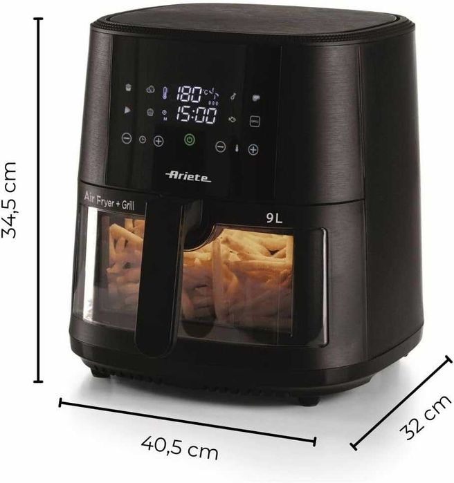Air Fryer Ariete 9L – Gătire sănătoasă, fără miros, porții mari