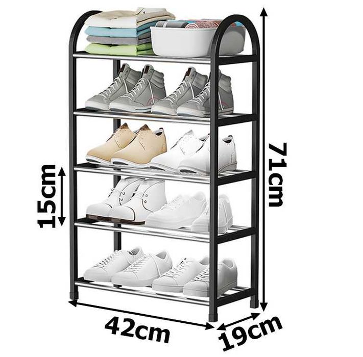 Практичен стелаж за обувки на 5 нива