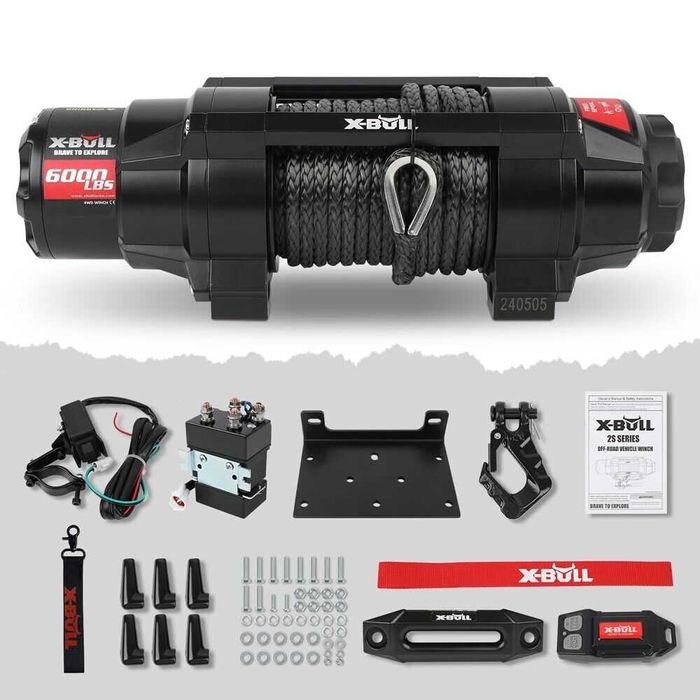 Troliu Auto 6.000 LBS 2.7 tone 12V – Pentru SUV-uri și Jeep-uri Mici