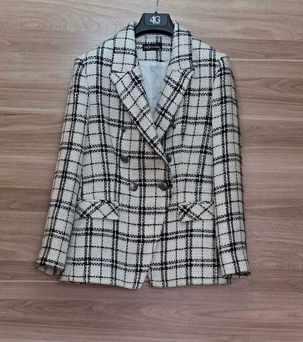 Твидовый жакет в идеальном состоянии 40