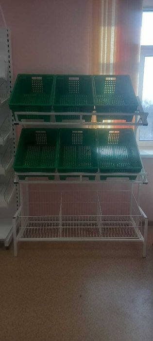 полки стеллажи витрины