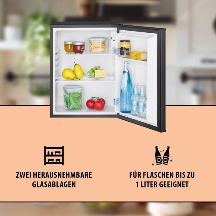 Нов хладилник 58L Bomann KB 7347 Черен/бял