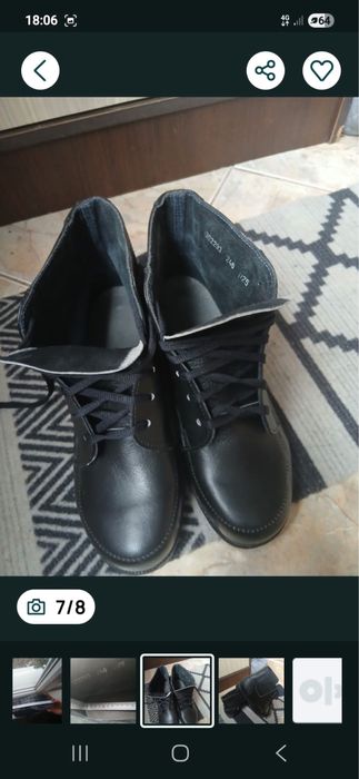 Vând ghete NOI din piele naturala marime 38