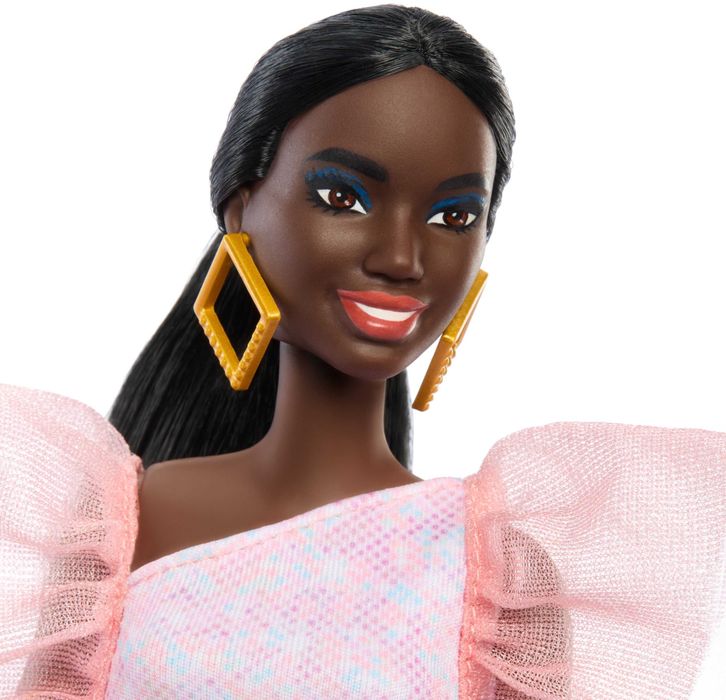 Кукла Барби Barbie Fashionistas С прасковена парти рокля