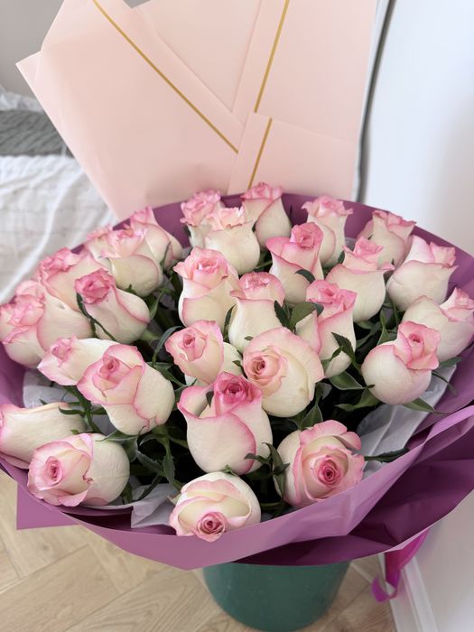 Свежие розы 12000тг