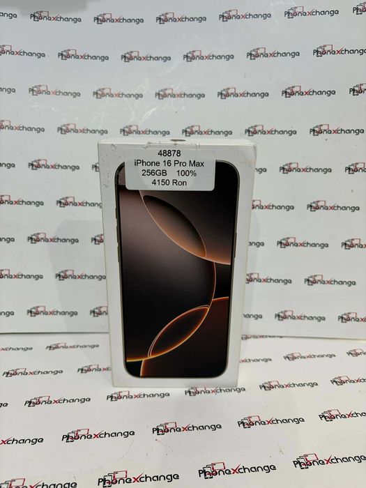iPhone 16 Pro Max 256GB Desert Neverlocked 100%