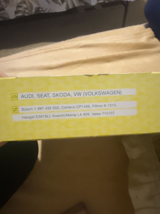 Филтър купе - за Ауди, Шкода, Сеат, Фолксваген, CU 26 010