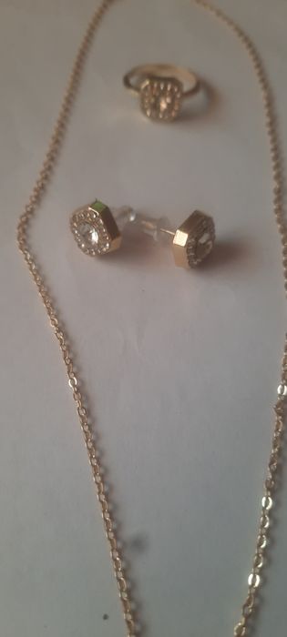 Set placat cu aur 18k nou