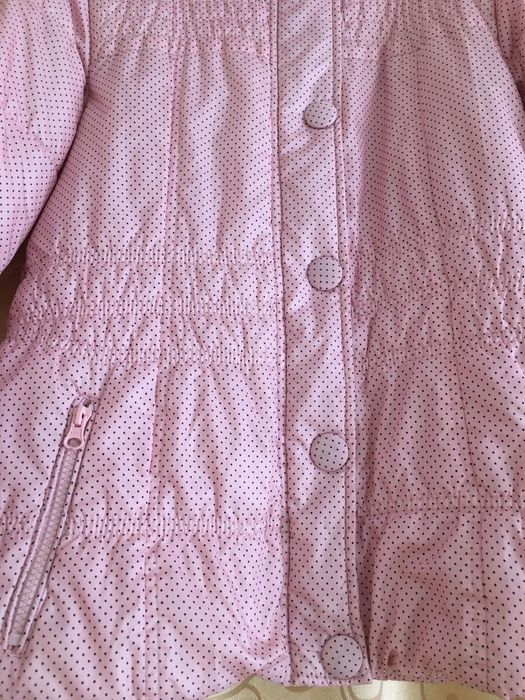 geaca de iarna roz cu buline InExtenso măr 36