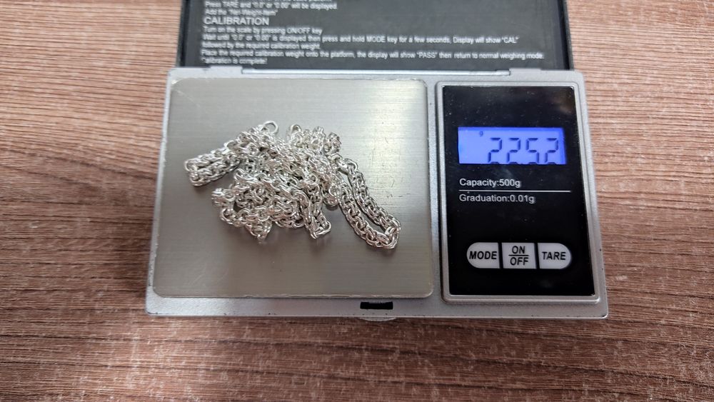 Цепи серебро б/у после полировки