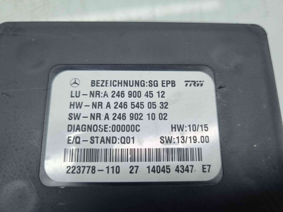 Calculator frana de mana Mercedes Clasa A (W176) [Fabr 2012-2018] A246