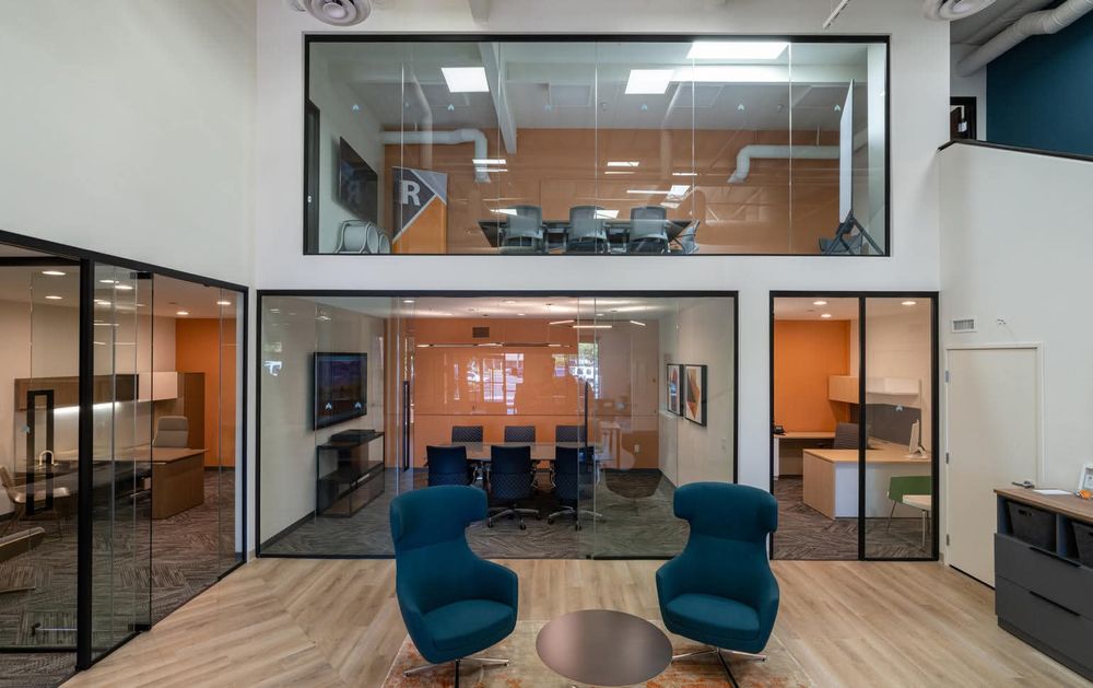 Стеклянный Джамбо формат перегородки