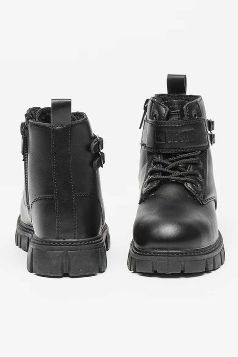 Ghete negre Big Star din piele ecologica copii, baieti, marimea 31