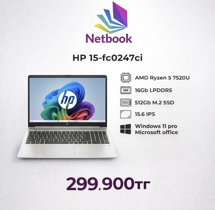 Офисный ноутбук HP | новый | 16Gb озу