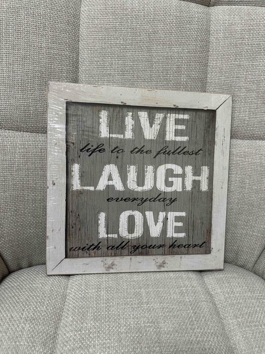 Дървена картина винтидж 30х30см