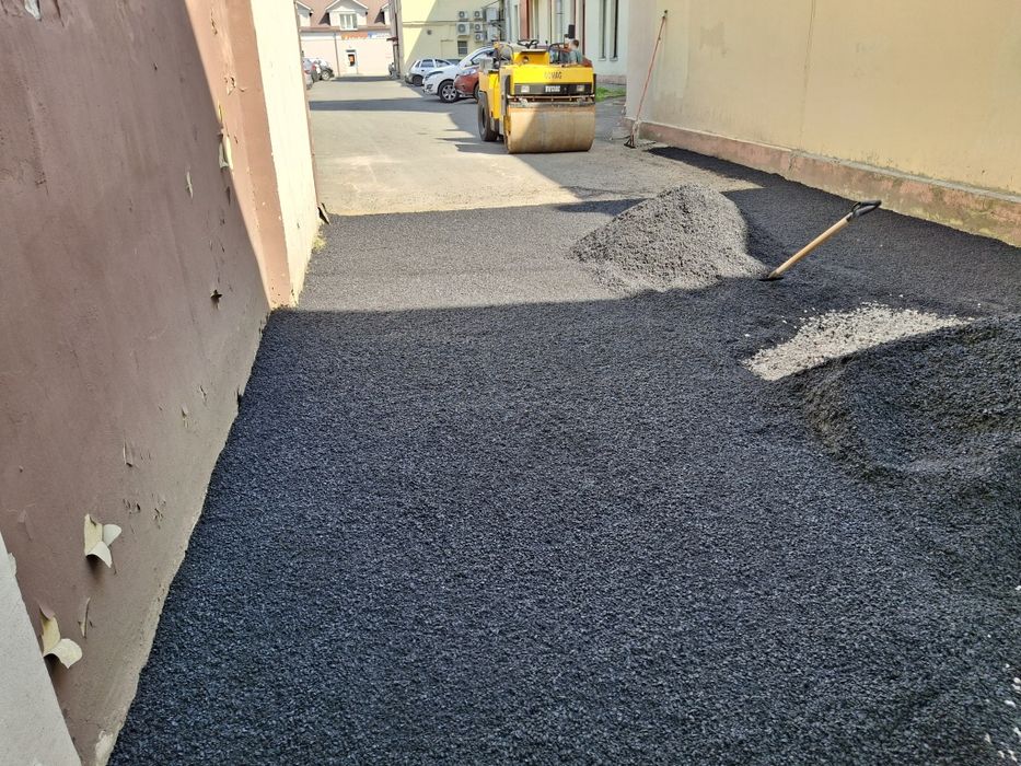 Асфальтирование, укладка асфальта