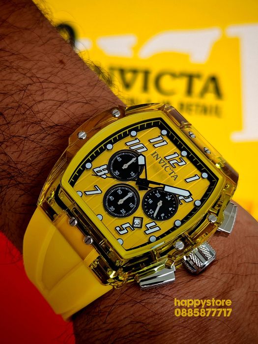 INVICTA Ghost Yellow 47 mm, Инвикта нов ръчен часовник