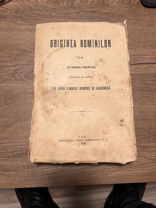 Originea romînilor de Alexandru Philippide Vol. II 1928
