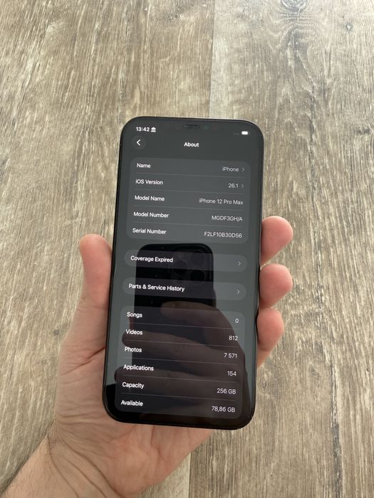 iPhone 12 pro max 256GB midnight blue