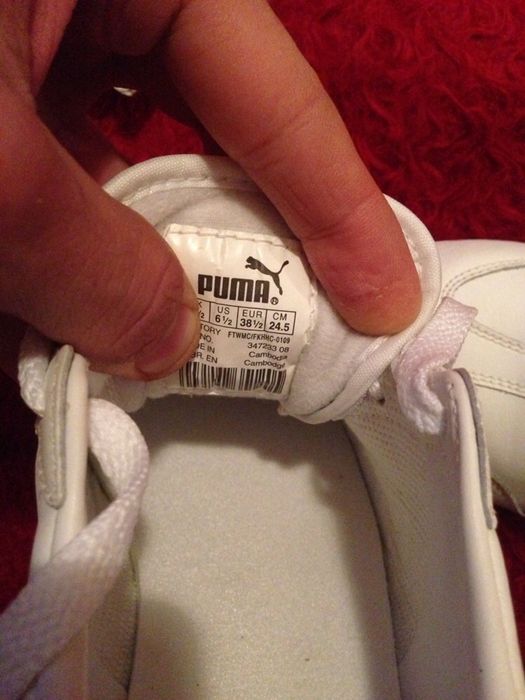 Puma Ring White-black размер 38 1/2 дамски