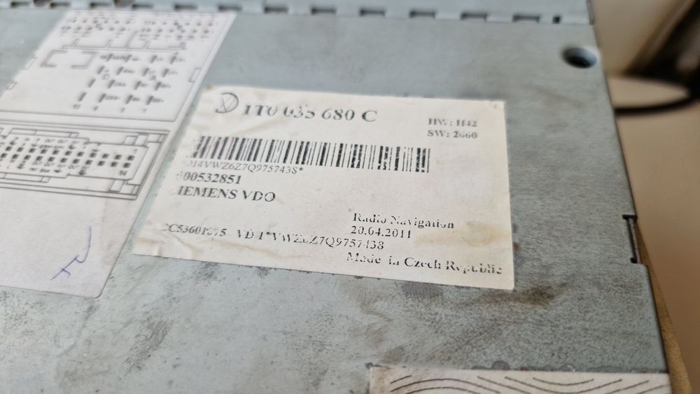 Navigatie VW RNS 510  LED + Harti + Cod Pin + Antena GPS !