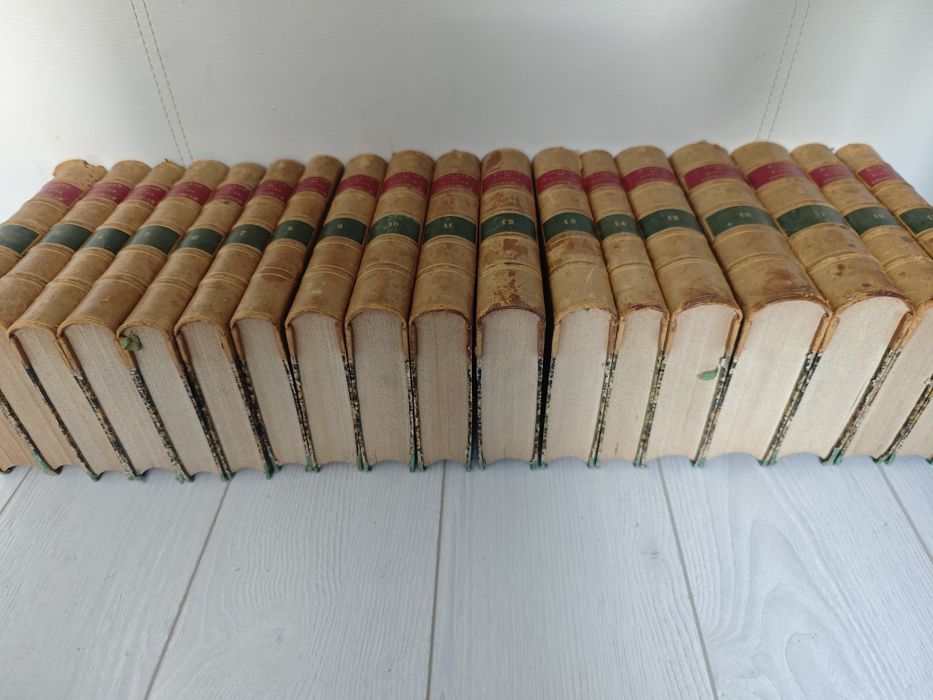 Set Istoria Universala, Cesar Cantu,1867, 18 vol, franceza,RAR