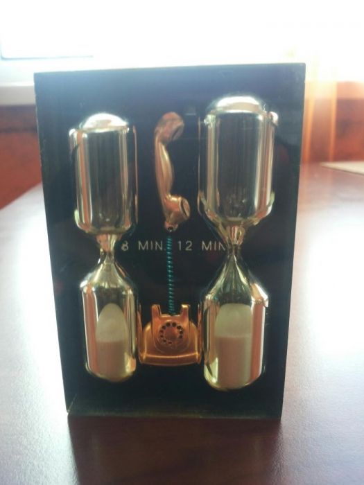 Двоен пясъчен часовник 8 и 12 мин