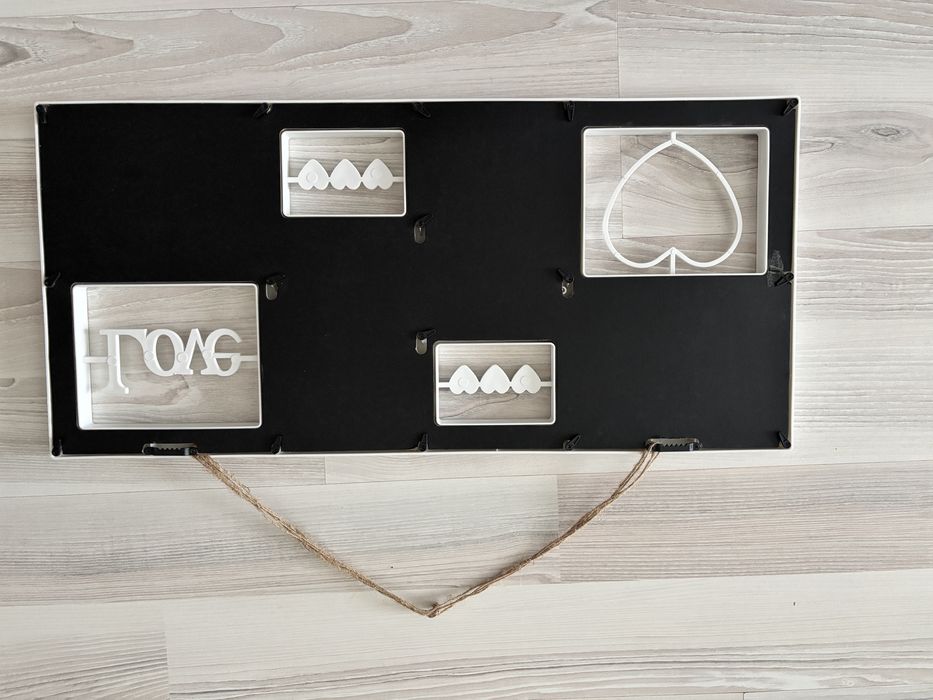 Vand tablou 4 rame foto 60/28 cm