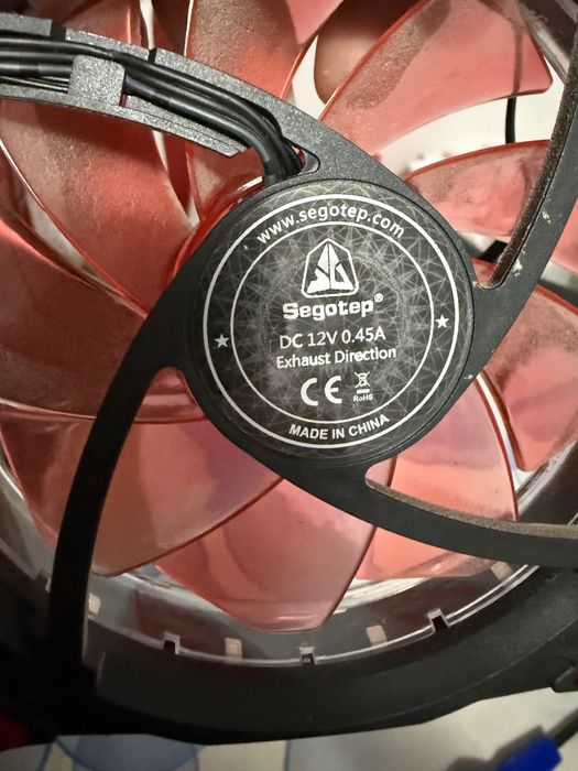 3 x Segotep Polar Wind 120mm Red LED fan