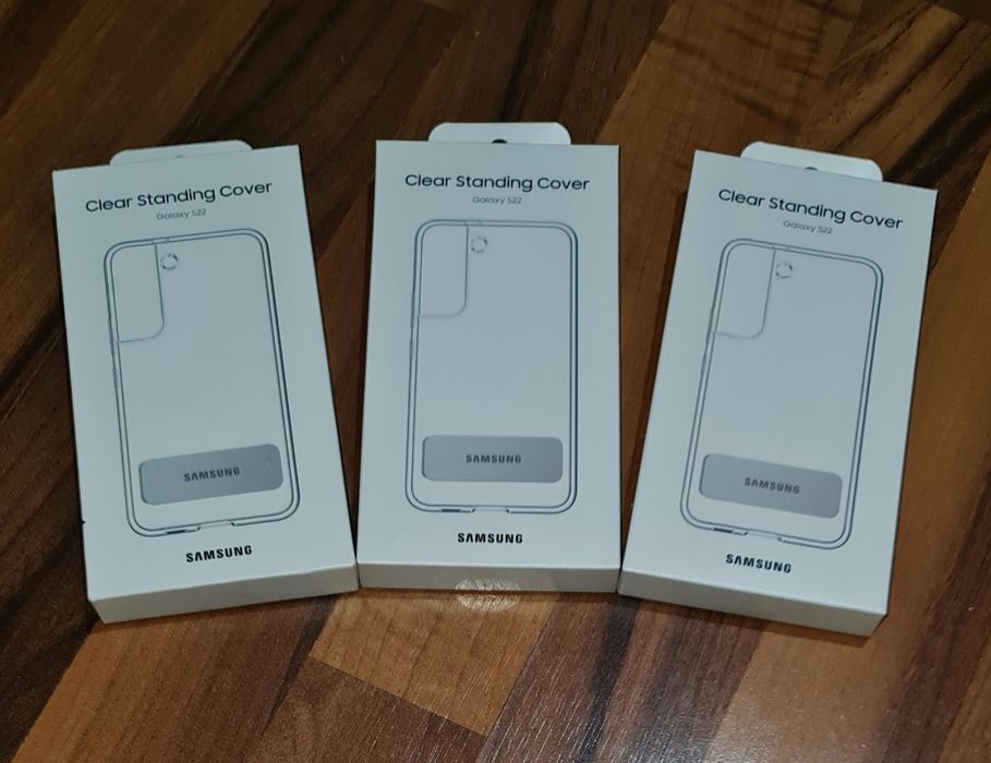 Husa originala Samsung Clear Standing Cover Galaxy S22 S901