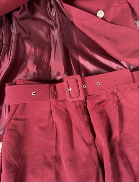 Set 3 piese-sacou, pantaloni, curea