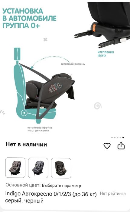 Автокресло детское