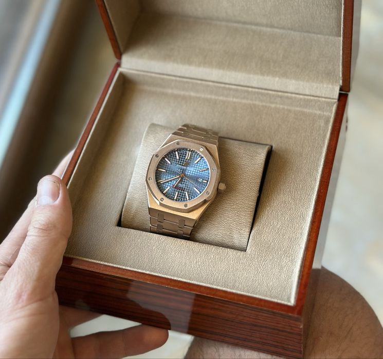 Audemars Piguet Royal Oak 41 mm Rose Gold and Blue 41 mm