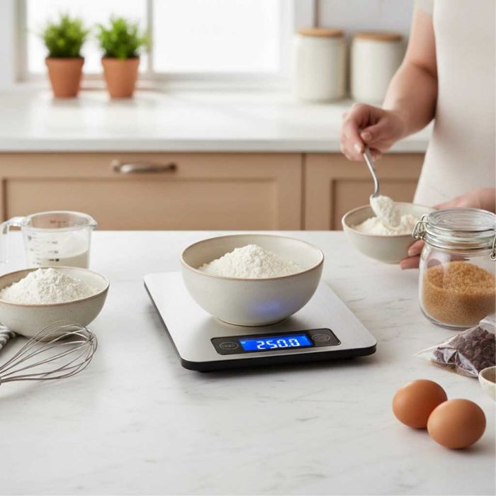 Кухненска електронна везна Luigi Ferrero Prima FR-110I–инокс платформа