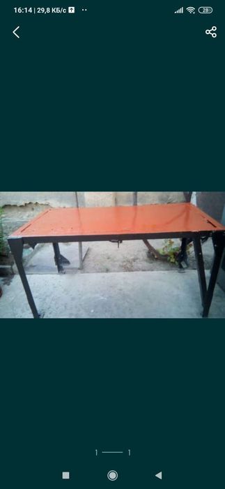 Стол верстак железный