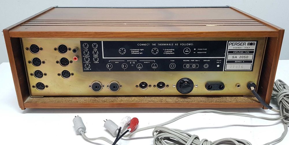 RARITATE Perser SA 2050 Amplificator Vintage Design Unic Slidere Italy