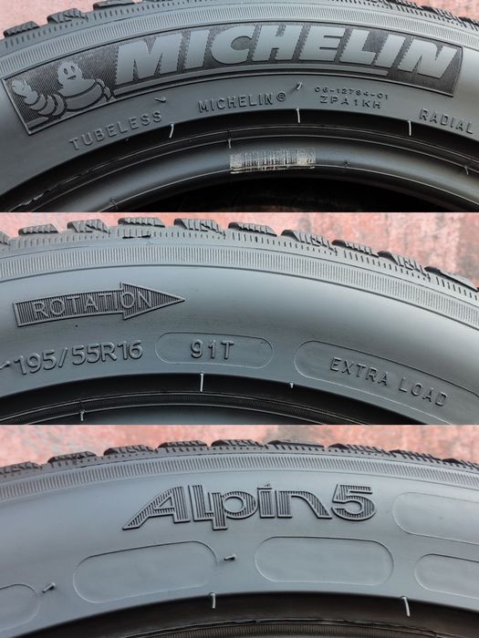 4бр.зимни гуми 195/55/16 Michelin Alpin5