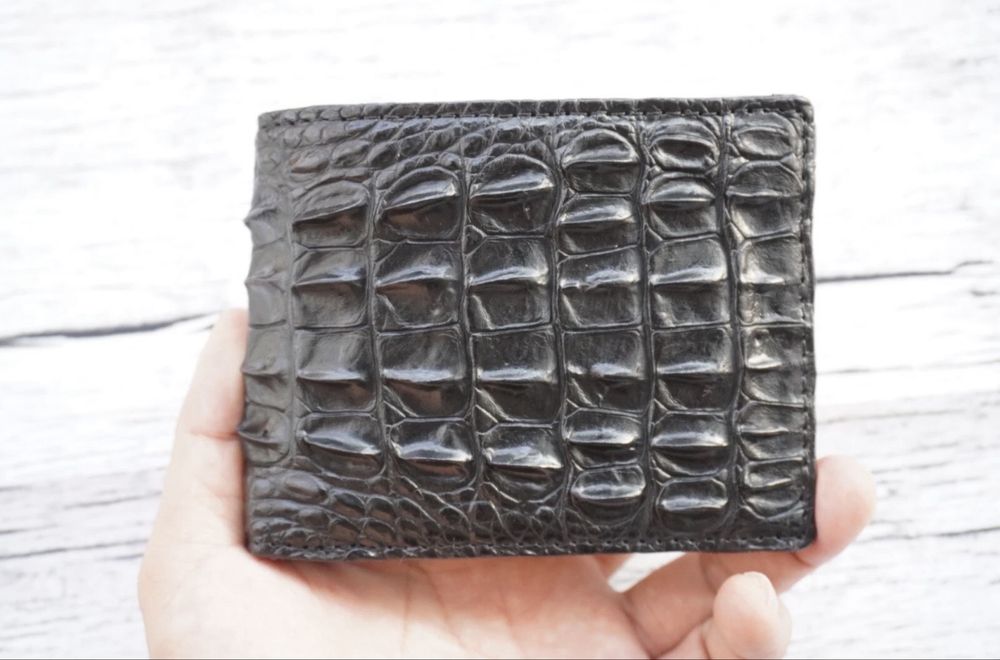Portofel bărbătesc din piele naturala de crocodil autentic 100%