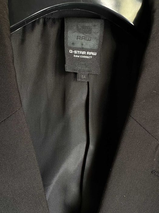 Модерно лятно сако тип блейзър на G-Star. Размер 54 XL Цвят черен. ТОП