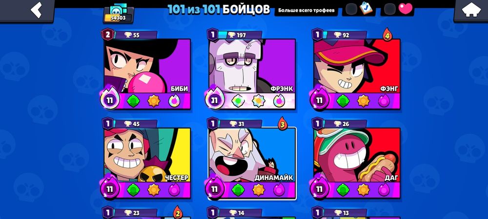 Аккаунт бс 53к кубков