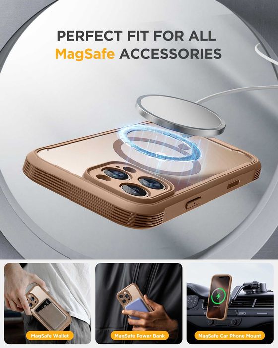 Carcasă iPhone 16 Pro Max 6.9” MagSafe + sticlă 9H FULL PROTECȚIE – NOUĂ (mică zgârietură spate)