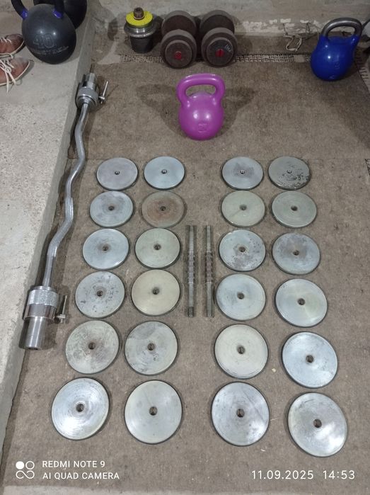 Гантели СССР литые 12 кг.