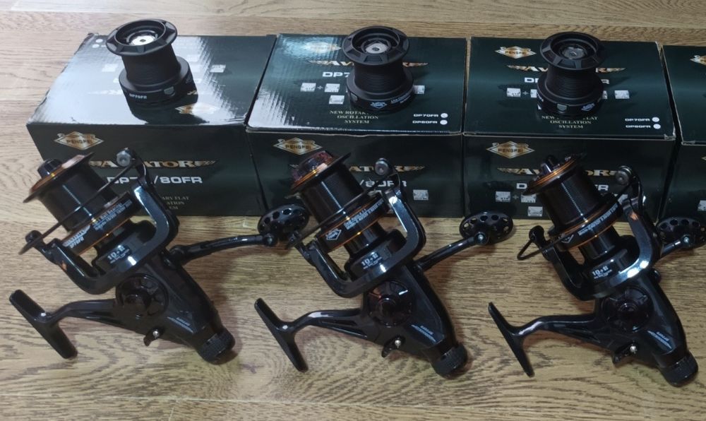 SET 3 Mulinete AVIATOR DP80 10+1 Rulmenti cu BaitRunner