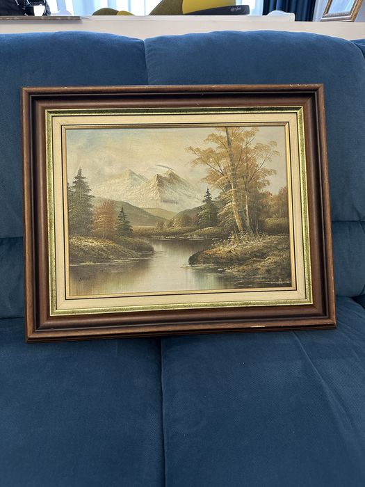 Pictură în ulei cu semnatura, 50/40 cm