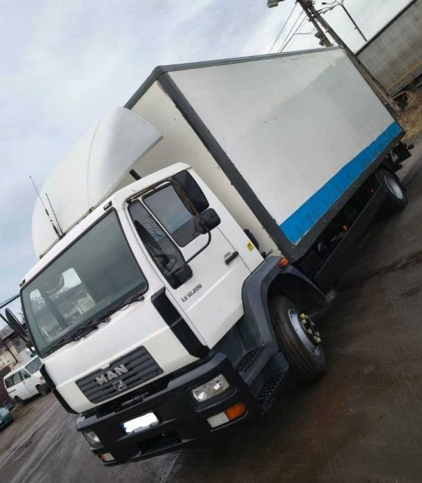 Man LE 12.220 , duba tego 7,4 m , lift hidraulic , pt apicol