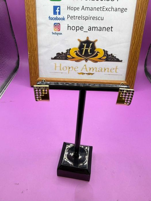 HOPE AMANET P2 - Cercei cu pietre nepretioase Aur Galben / 14K / 3.25GR