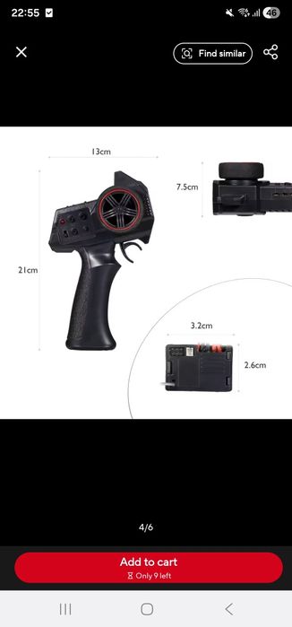 Vand telecomanda cu receiver 2 in 1 pentru automodele