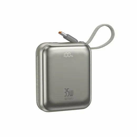 WiWU Power Bank 10000mAh 35W PD, USB-C/Lightning, CCC сертификат